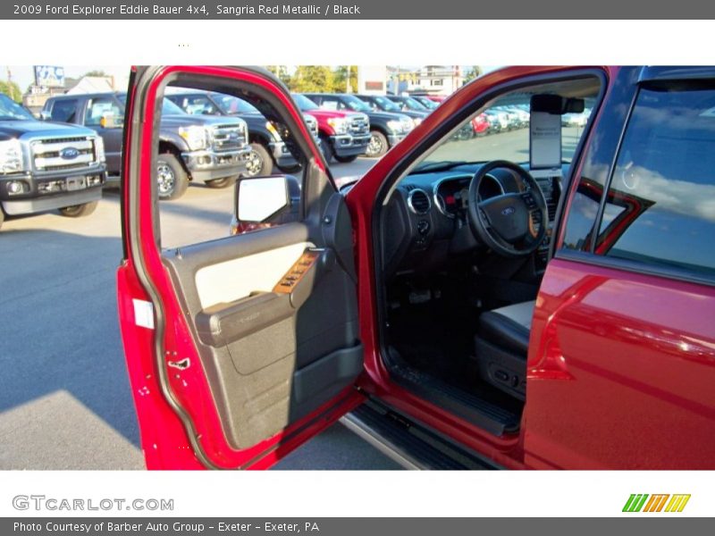 Sangria Red Metallic / Black 2009 Ford Explorer Eddie Bauer 4x4