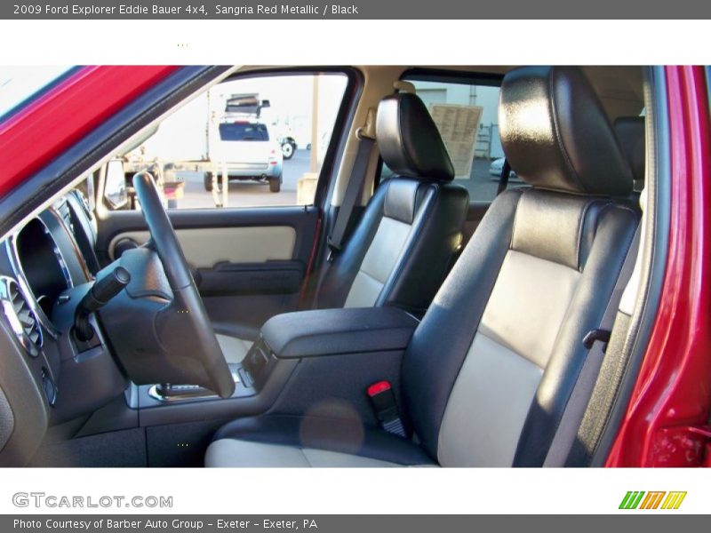 Sangria Red Metallic / Black 2009 Ford Explorer Eddie Bauer 4x4