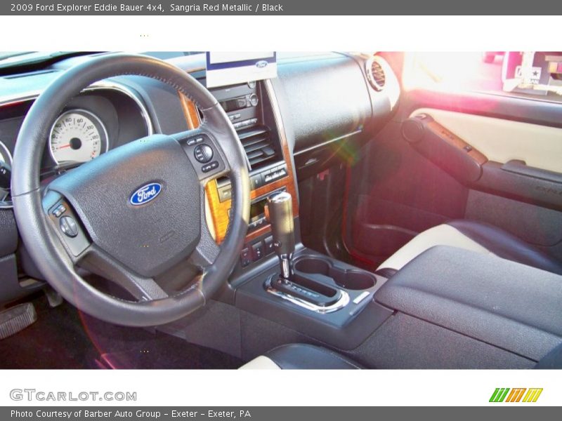 Sangria Red Metallic / Black 2009 Ford Explorer Eddie Bauer 4x4