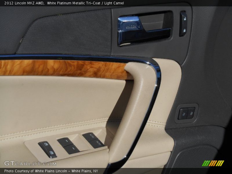 White Platinum Metallic Tri-Coat / Light Camel 2012 Lincoln MKZ AWD