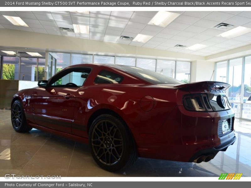 Ruby Red / Shelby Charcoal Black/Black Accents Recaro Sport Seats 2014 Ford Mustang Shelby GT500 SVT Performance Package Coupe