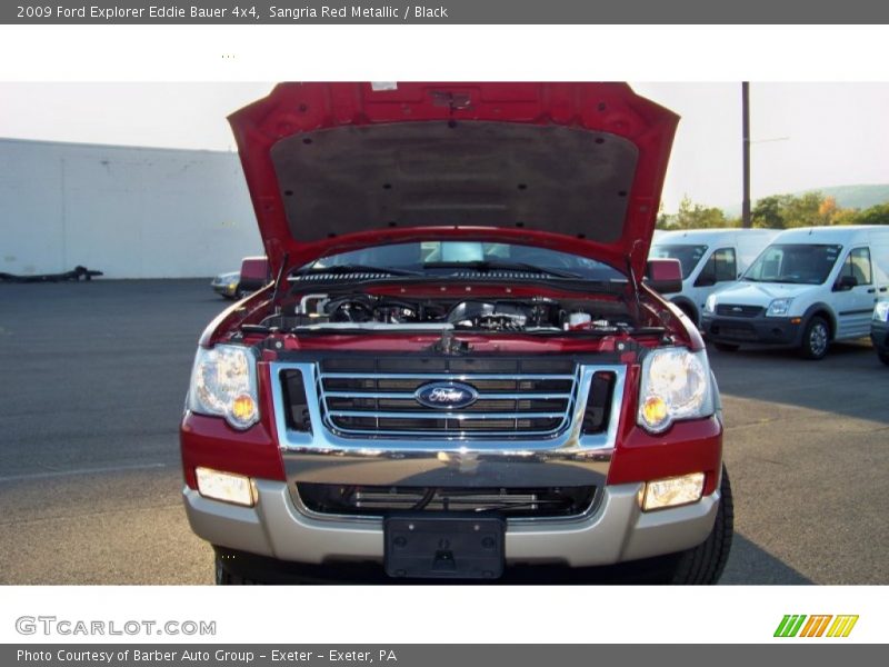 Sangria Red Metallic / Black 2009 Ford Explorer Eddie Bauer 4x4