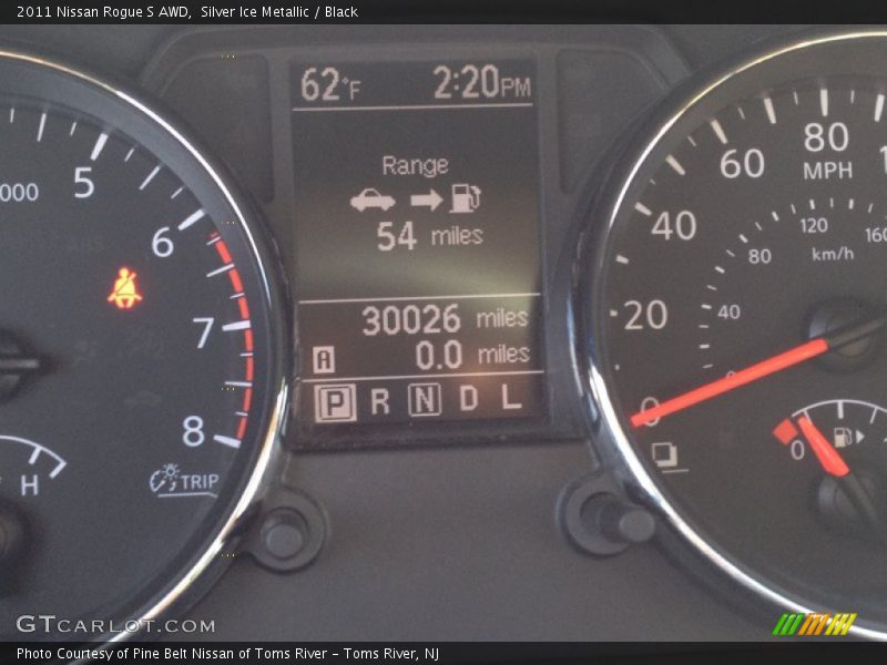 Silver Ice Metallic / Black 2011 Nissan Rogue S AWD