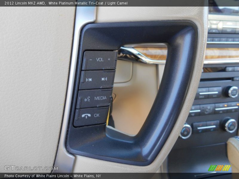 White Platinum Metallic Tri-Coat / Light Camel 2012 Lincoln MKZ AWD