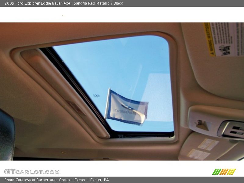 Sangria Red Metallic / Black 2009 Ford Explorer Eddie Bauer 4x4