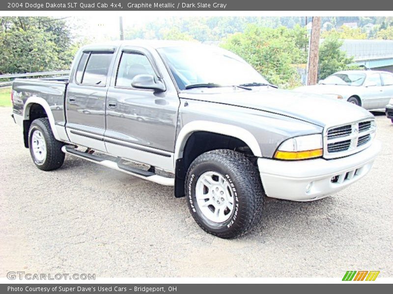 Graphite Metallic / Dark Slate Gray 2004 Dodge Dakota SLT Quad Cab 4x4
