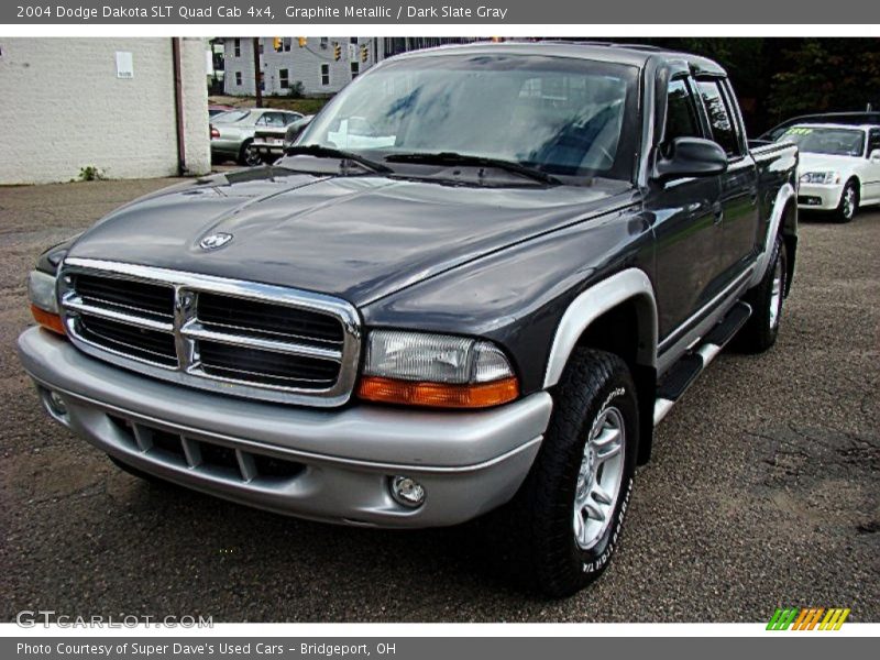 Graphite Metallic / Dark Slate Gray 2004 Dodge Dakota SLT Quad Cab 4x4