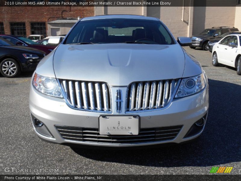 Ingot Silver Metallic / Charcoal Black/Fine Line Ebony 2010 Lincoln MKS AWD Ultimate Package