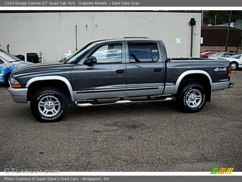 Graphite Metallic / Dark Slate Gray 2004 Dodge Dakota SLT Quad Cab 4x4