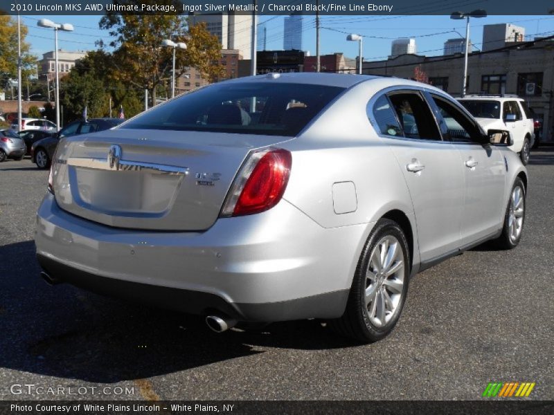 Ingot Silver Metallic / Charcoal Black/Fine Line Ebony 2010 Lincoln MKS AWD Ultimate Package
