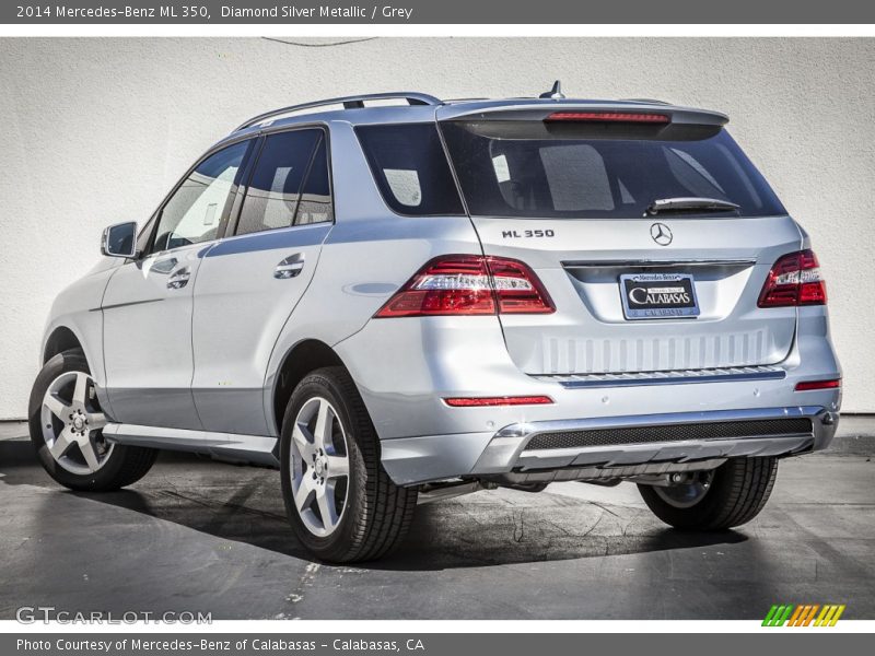 Diamond Silver Metallic / Grey 2014 Mercedes-Benz ML 350