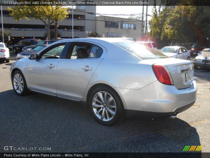 Ingot Silver Metallic / Charcoal Black/Fine Line Ebony 2010 Lincoln MKS AWD Ultimate Package