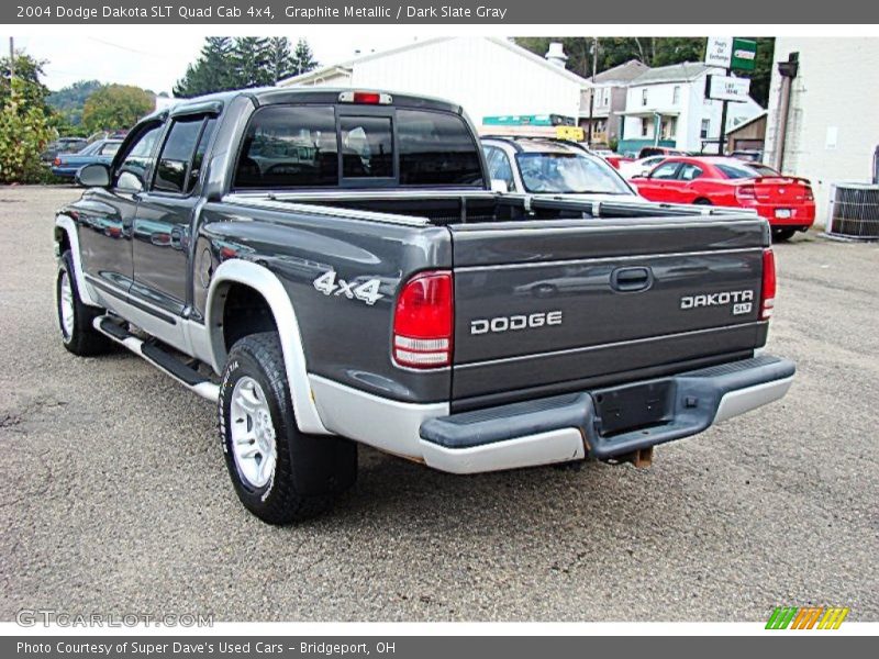 Graphite Metallic / Dark Slate Gray 2004 Dodge Dakota SLT Quad Cab 4x4