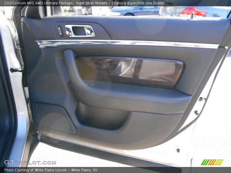 Ingot Silver Metallic / Charcoal Black/Fine Line Ebony 2010 Lincoln MKS AWD Ultimate Package