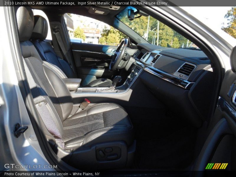 Ingot Silver Metallic / Charcoal Black/Fine Line Ebony 2010 Lincoln MKS AWD Ultimate Package