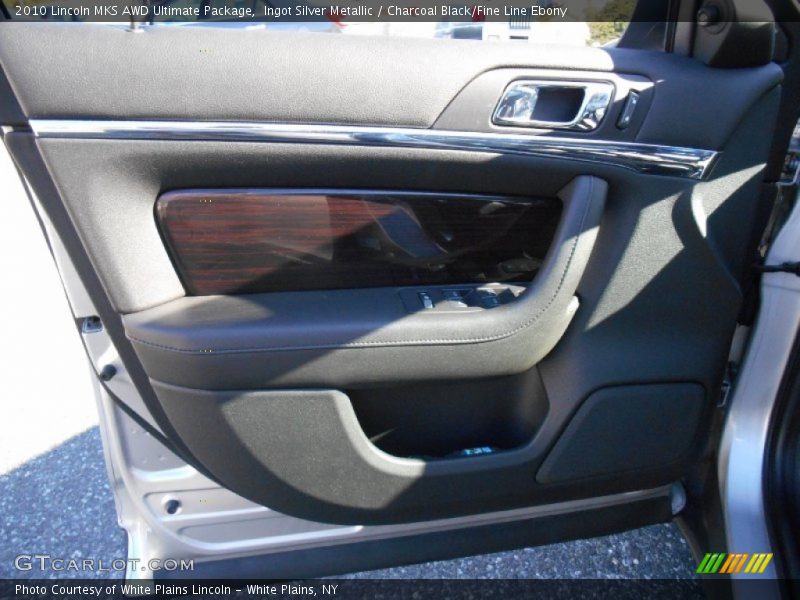 Ingot Silver Metallic / Charcoal Black/Fine Line Ebony 2010 Lincoln MKS AWD Ultimate Package