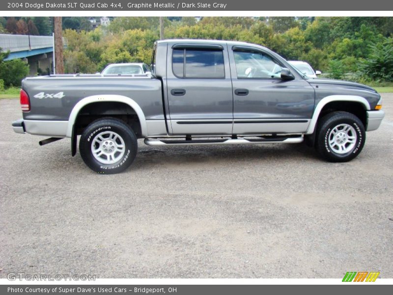 Graphite Metallic / Dark Slate Gray 2004 Dodge Dakota SLT Quad Cab 4x4