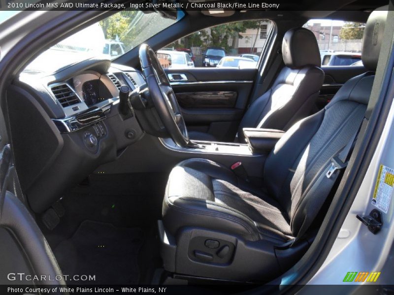 Ingot Silver Metallic / Charcoal Black/Fine Line Ebony 2010 Lincoln MKS AWD Ultimate Package