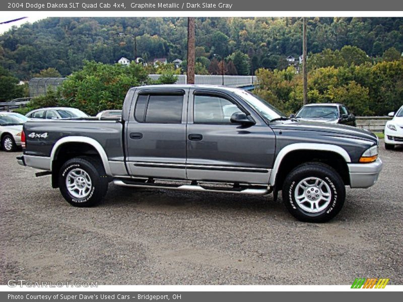 Graphite Metallic / Dark Slate Gray 2004 Dodge Dakota SLT Quad Cab 4x4