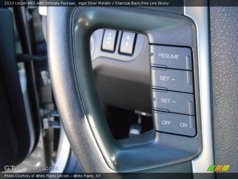 Ingot Silver Metallic / Charcoal Black/Fine Line Ebony 2010 Lincoln MKS AWD Ultimate Package