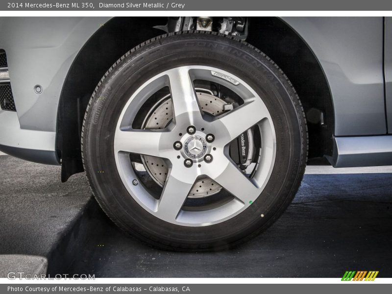 Diamond Silver Metallic / Grey 2014 Mercedes-Benz ML 350