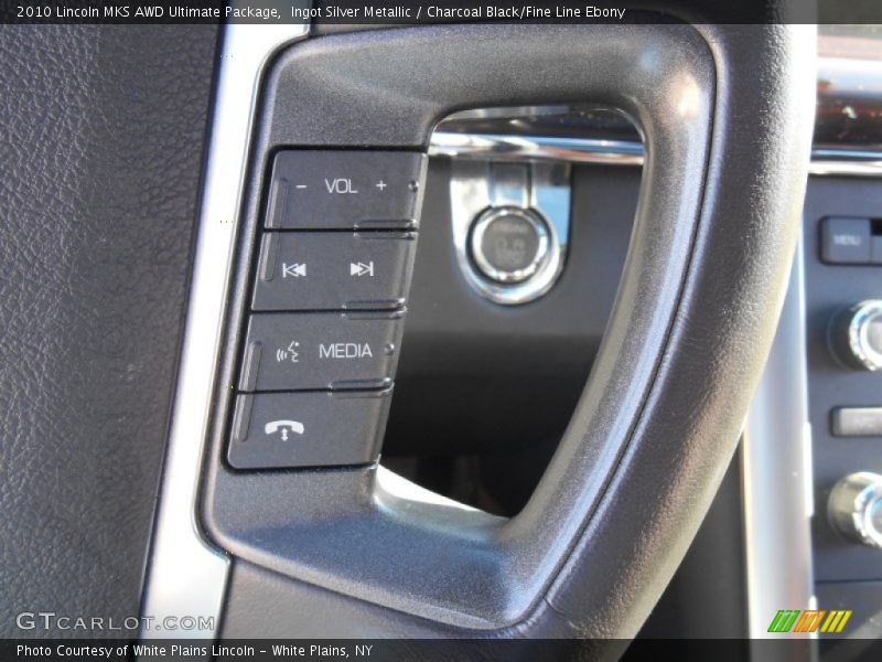 Ingot Silver Metallic / Charcoal Black/Fine Line Ebony 2010 Lincoln MKS AWD Ultimate Package