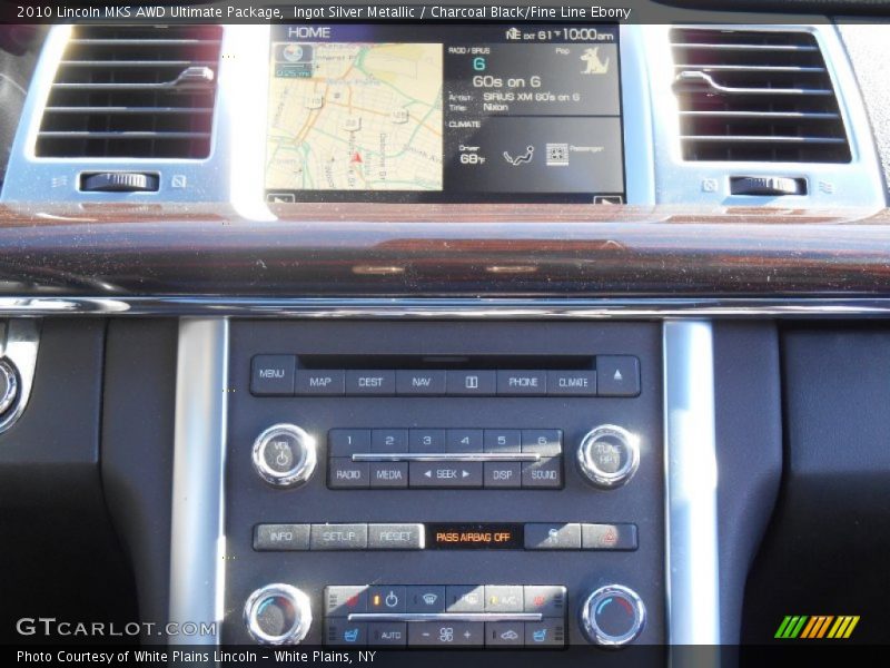 Ingot Silver Metallic / Charcoal Black/Fine Line Ebony 2010 Lincoln MKS AWD Ultimate Package