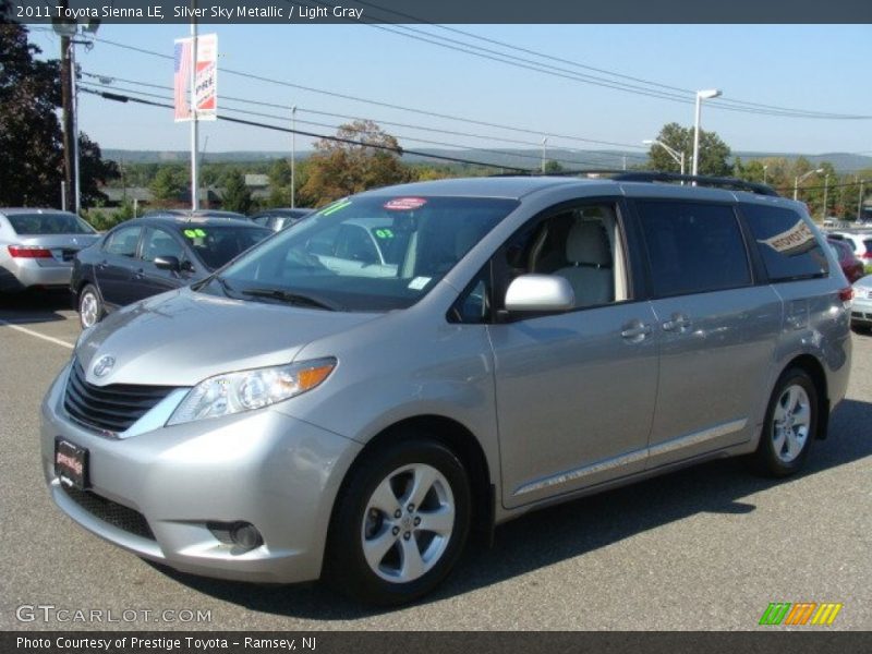 Silver Sky Metallic / Light Gray 2011 Toyota Sienna LE