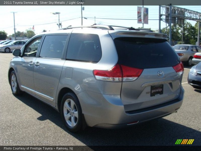 Silver Sky Metallic / Light Gray 2011 Toyota Sienna LE