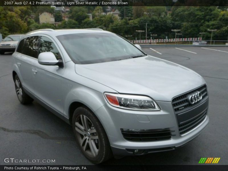 Light Silver Metallic / Espresso Brown 2007 Audi Q7 4.2 Premium quattro