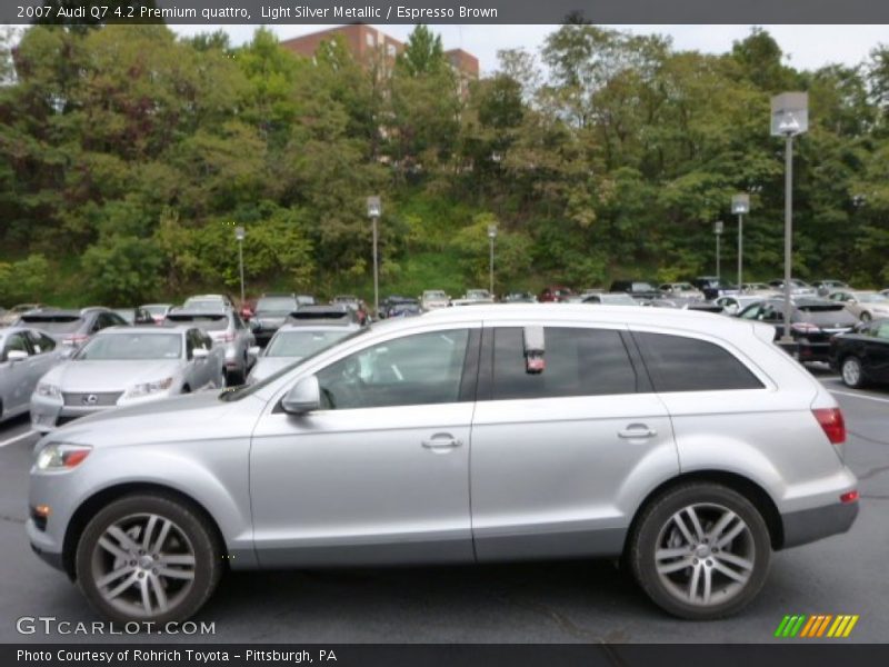 Light Silver Metallic / Espresso Brown 2007 Audi Q7 4.2 Premium quattro