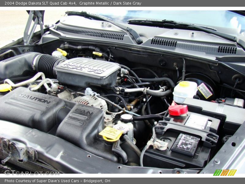 Graphite Metallic / Dark Slate Gray 2004 Dodge Dakota SLT Quad Cab 4x4