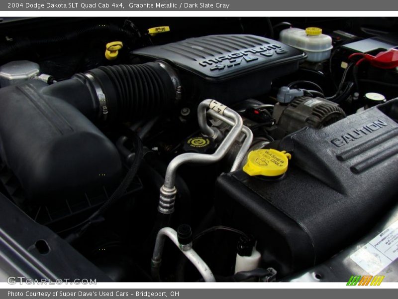 Graphite Metallic / Dark Slate Gray 2004 Dodge Dakota SLT Quad Cab 4x4