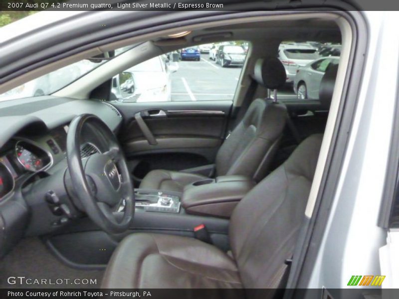 Light Silver Metallic / Espresso Brown 2007 Audi Q7 4.2 Premium quattro