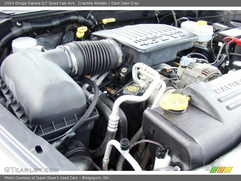 Graphite Metallic / Dark Slate Gray 2004 Dodge Dakota SLT Quad Cab 4x4
