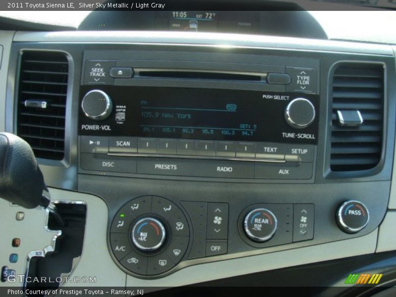 Silver Sky Metallic / Light Gray 2011 Toyota Sienna LE
