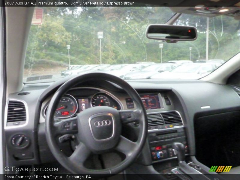 Light Silver Metallic / Espresso Brown 2007 Audi Q7 4.2 Premium quattro