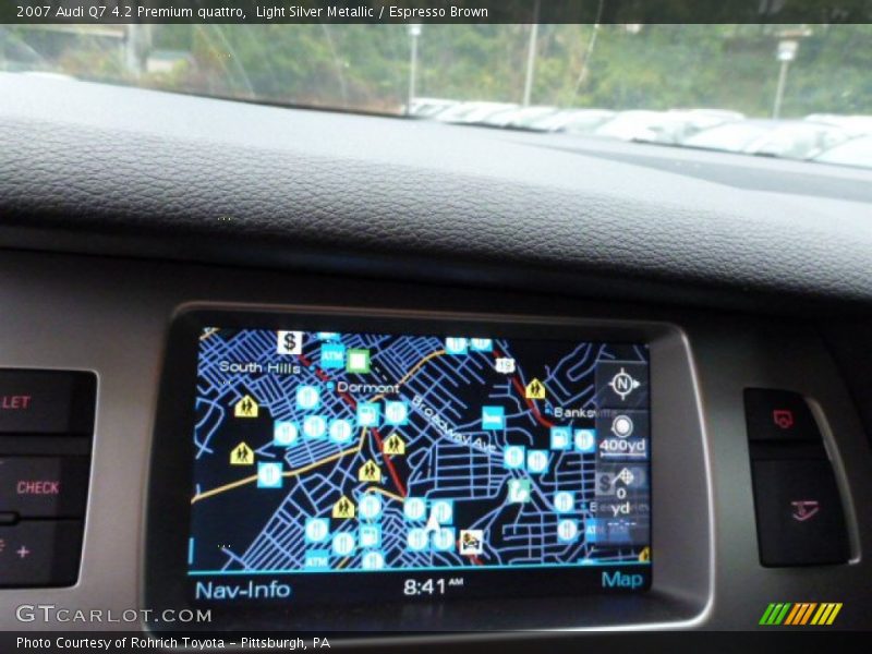 Light Silver Metallic / Espresso Brown 2007 Audi Q7 4.2 Premium quattro