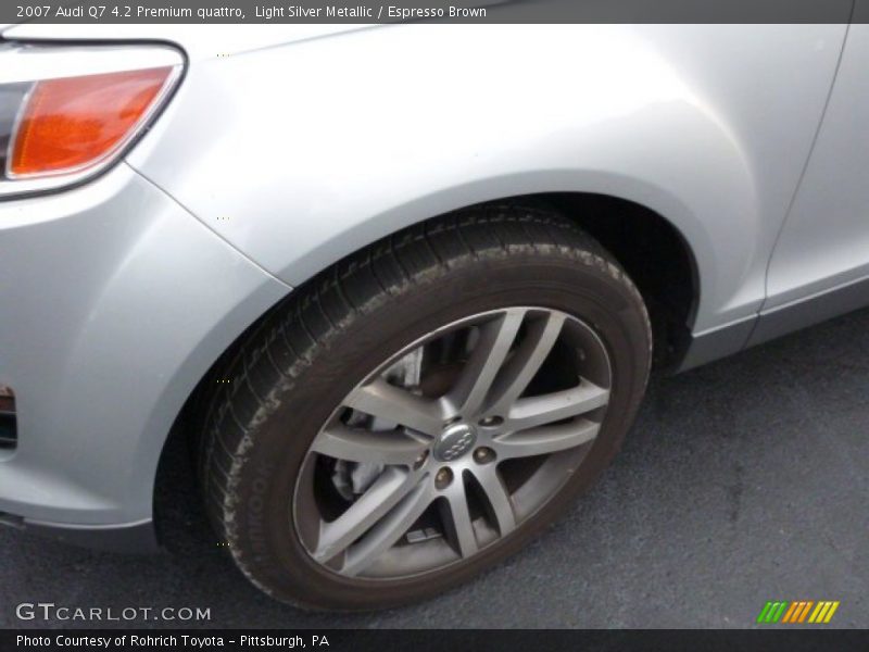 Light Silver Metallic / Espresso Brown 2007 Audi Q7 4.2 Premium quattro