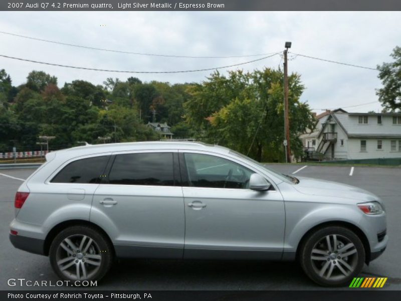 Light Silver Metallic / Espresso Brown 2007 Audi Q7 4.2 Premium quattro