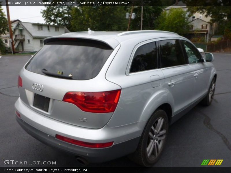 Light Silver Metallic / Espresso Brown 2007 Audi Q7 4.2 Premium quattro