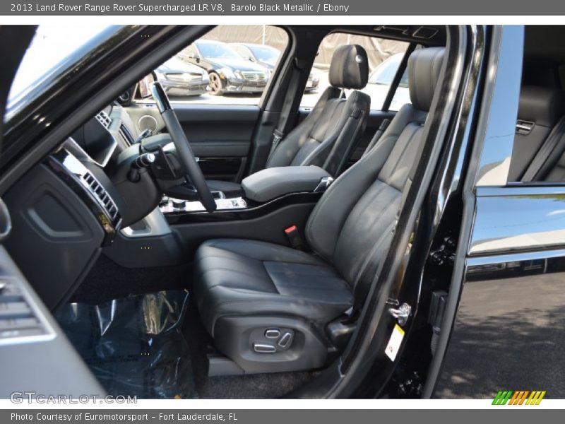 Front Seat of 2013 Range Rover Supercharged LR V8