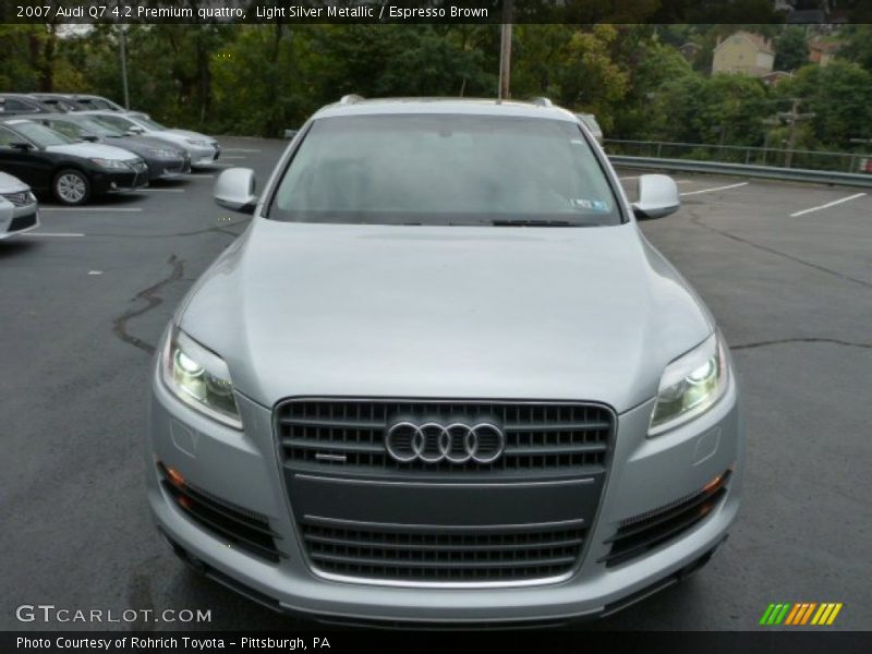 Light Silver Metallic / Espresso Brown 2007 Audi Q7 4.2 Premium quattro