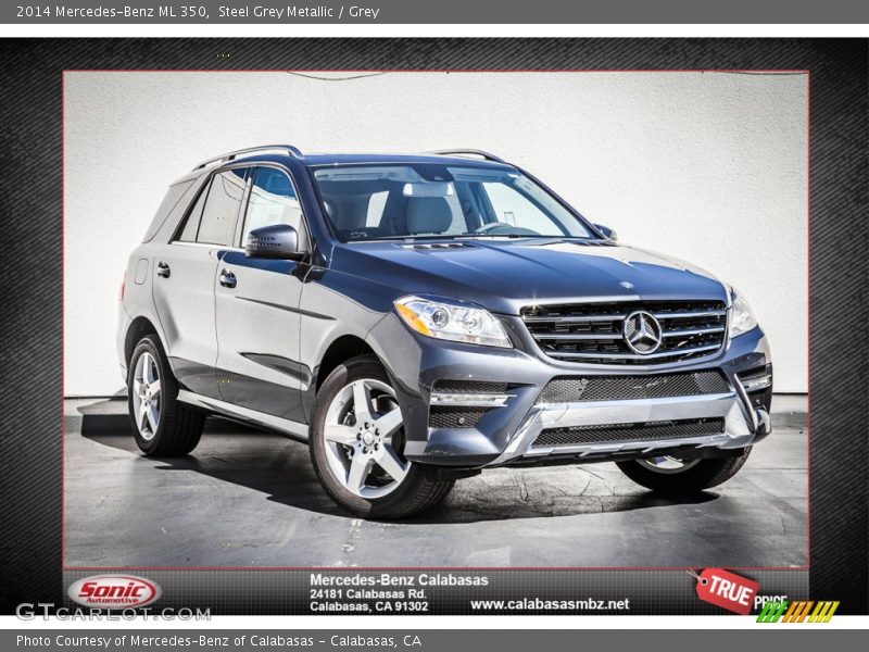 Steel Grey Metallic / Grey 2014 Mercedes-Benz ML 350