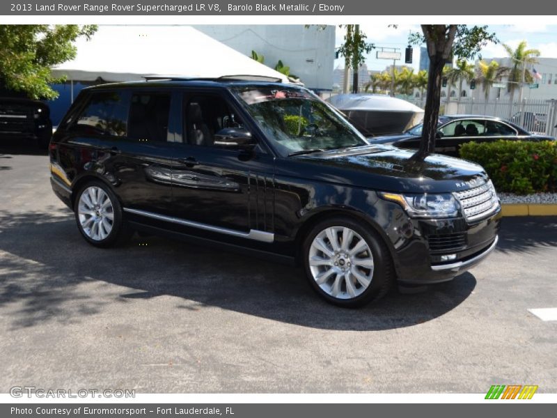 Barolo Black Metallic / Ebony 2013 Land Rover Range Rover Supercharged LR V8