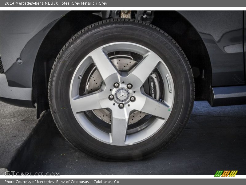 Steel Grey Metallic / Grey 2014 Mercedes-Benz ML 350