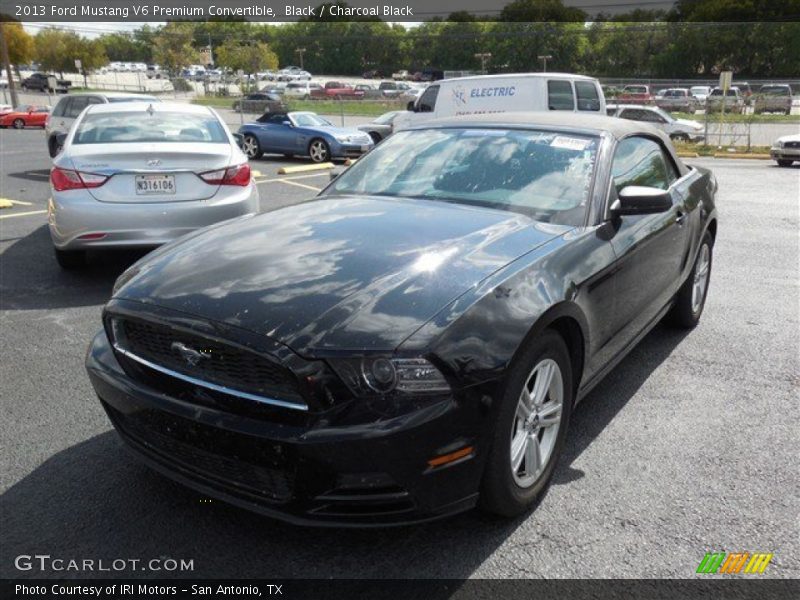 Black / Charcoal Black 2013 Ford Mustang V6 Premium Convertible