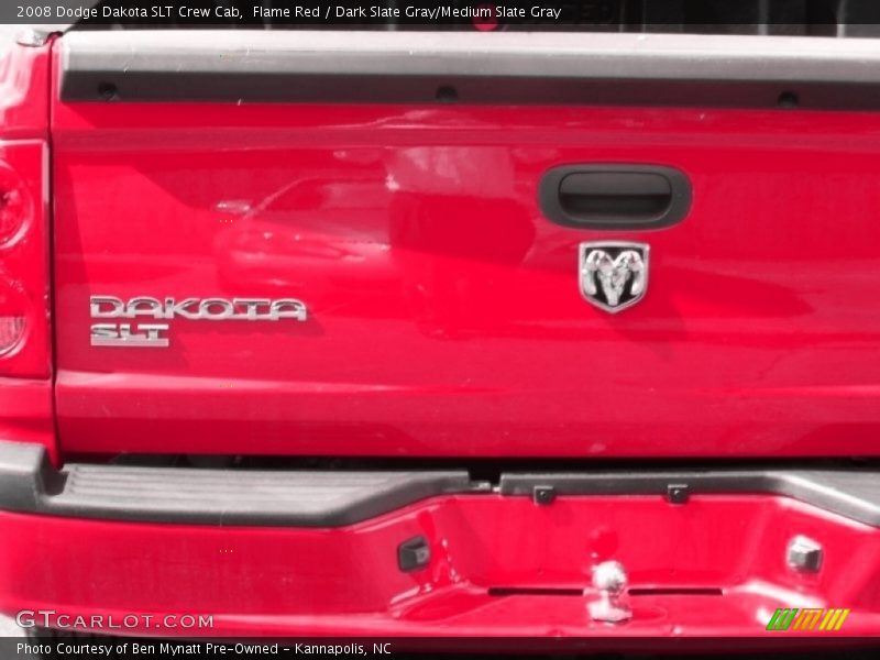 Flame Red / Dark Slate Gray/Medium Slate Gray 2008 Dodge Dakota SLT Crew Cab