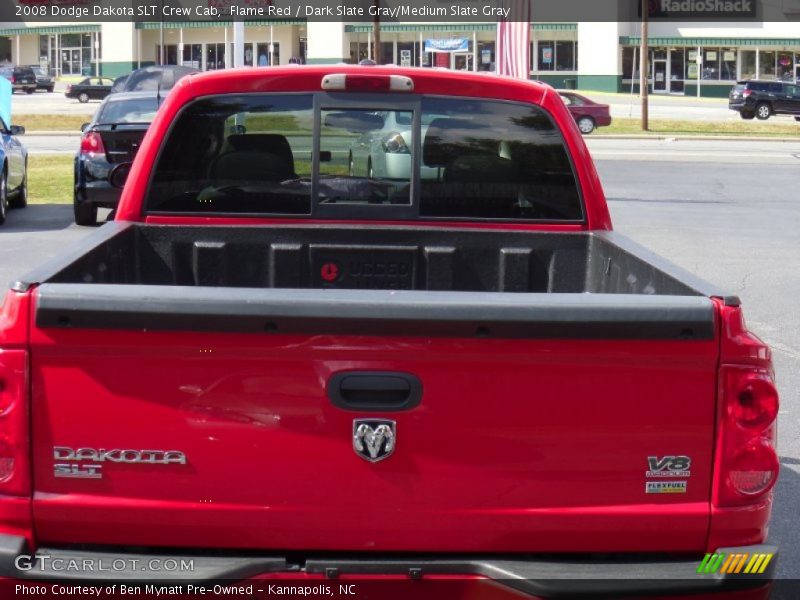 Flame Red / Dark Slate Gray/Medium Slate Gray 2008 Dodge Dakota SLT Crew Cab