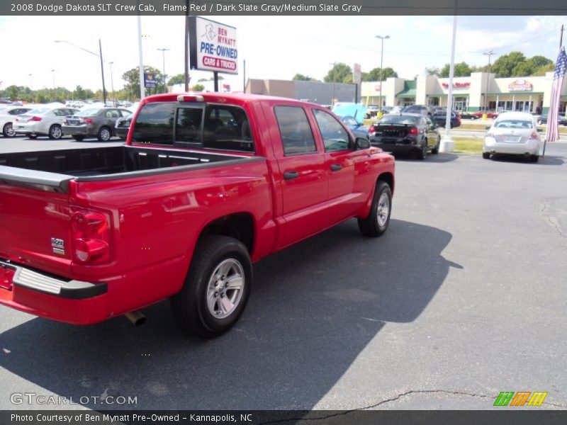 Flame Red / Dark Slate Gray/Medium Slate Gray 2008 Dodge Dakota SLT Crew Cab